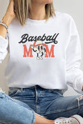Baseball Mom Cartoon Graphic Sweatshirt