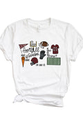 Football Season Graphic Tee – Maroon