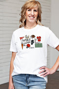 Football Season Graphic Tee – Red