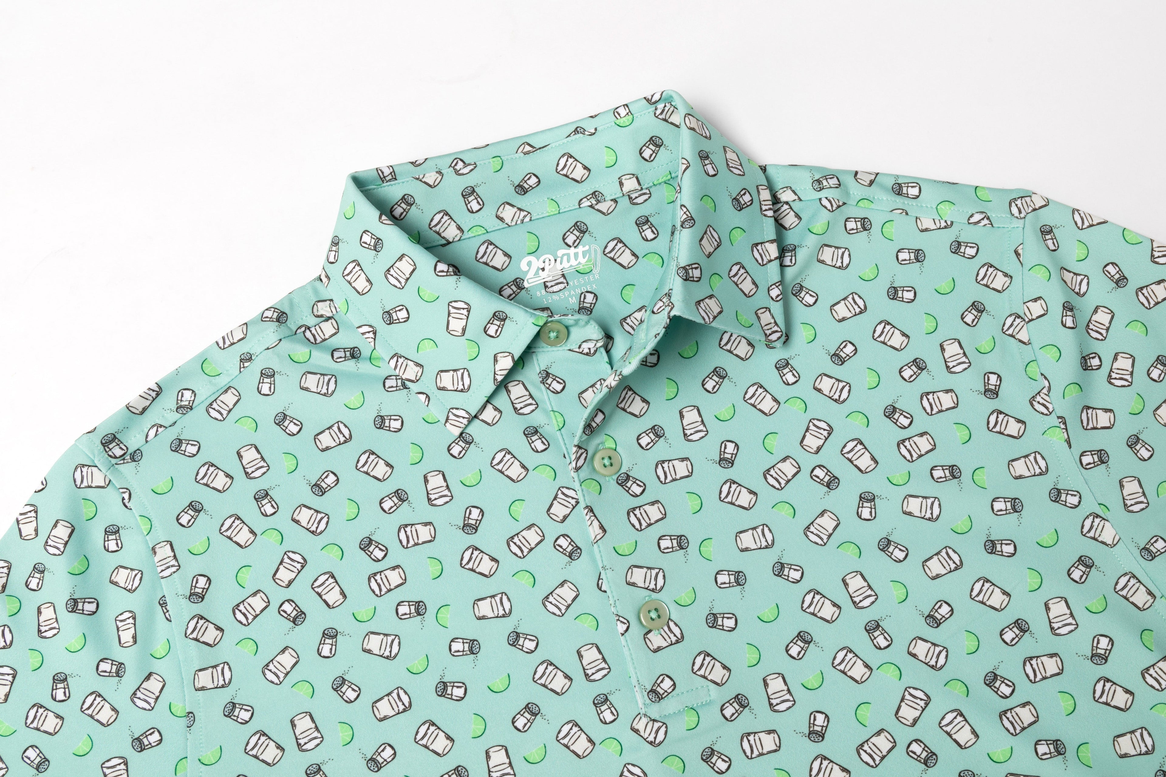 Tequila Shots Men's Golf Polo | UPF 50+ Performance Shirt