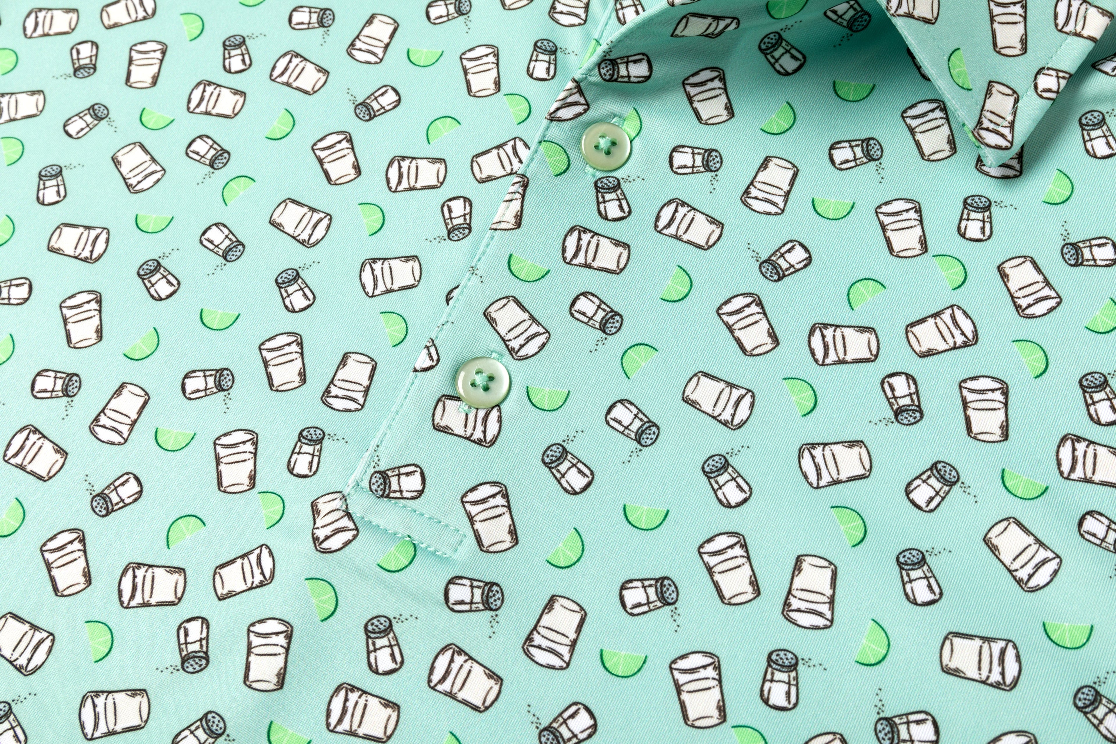 Tequila Shots Men's Golf Polo | UPF 50+ Performance Shirt