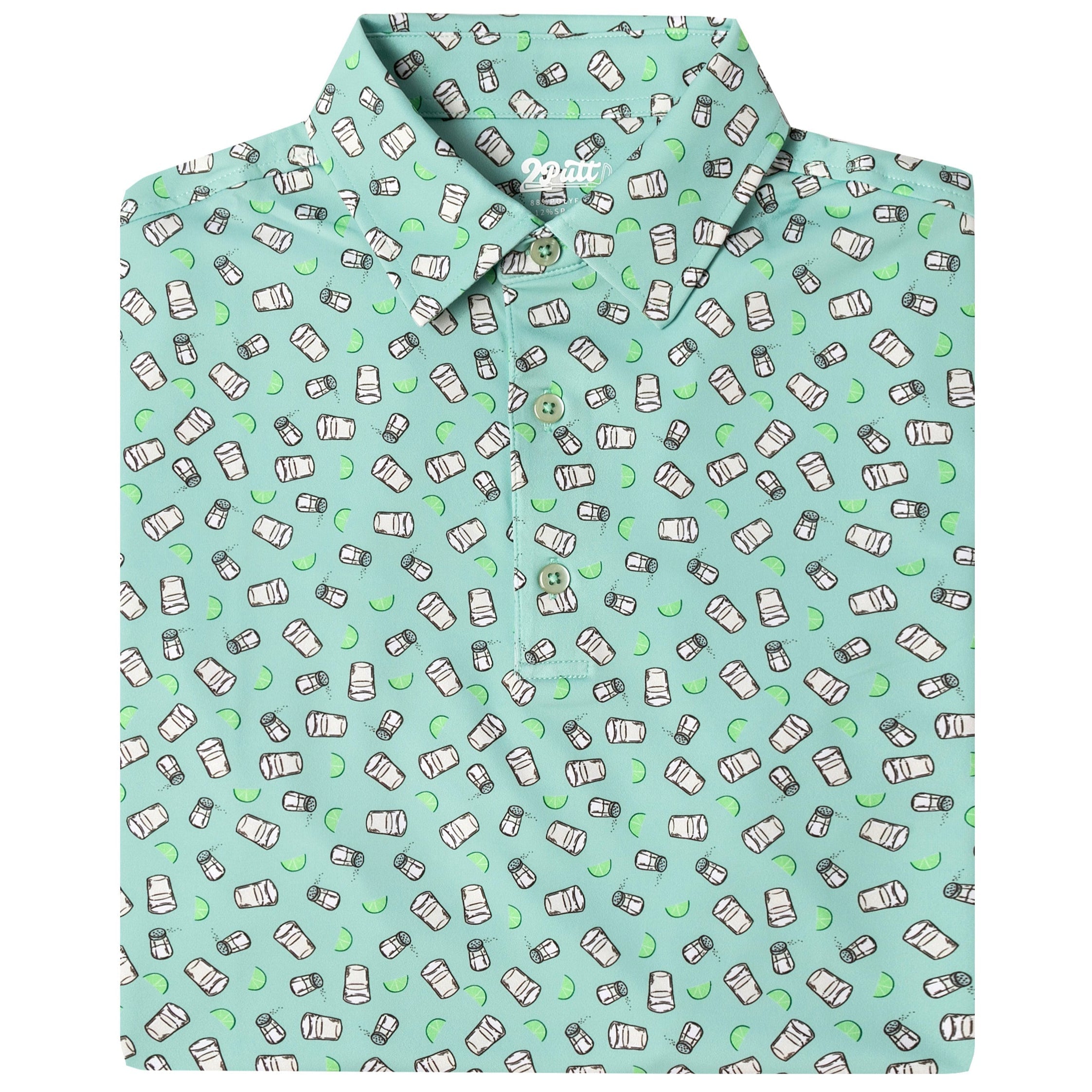 Tequila Shots Men's Golf Polo | UPF 50+ Performance Shirt
