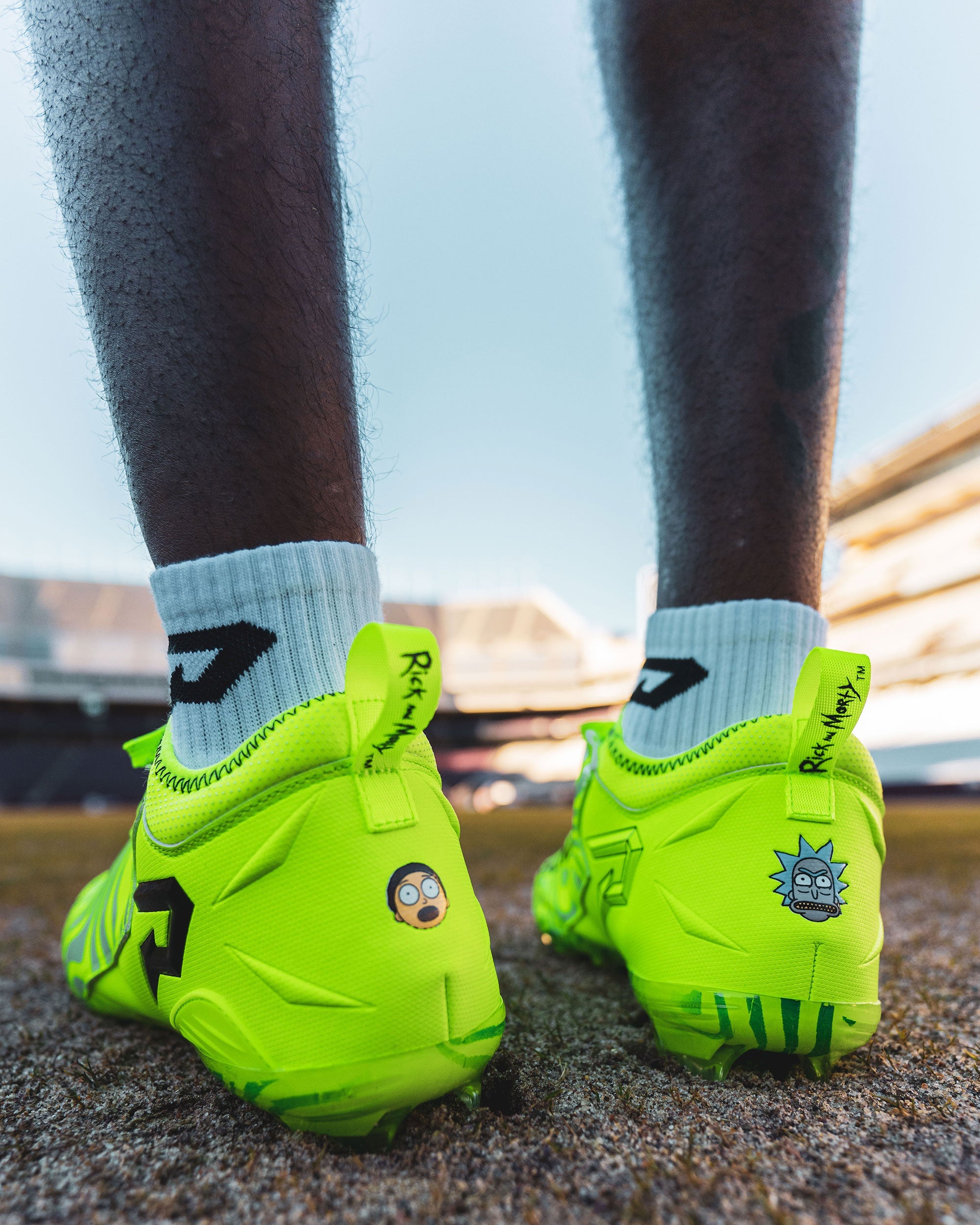 Phenom Elite Rick and Morty Football Cleats - Quantum Speed 2.0