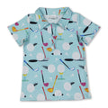 Short sleeves golf kids boys polo shirt