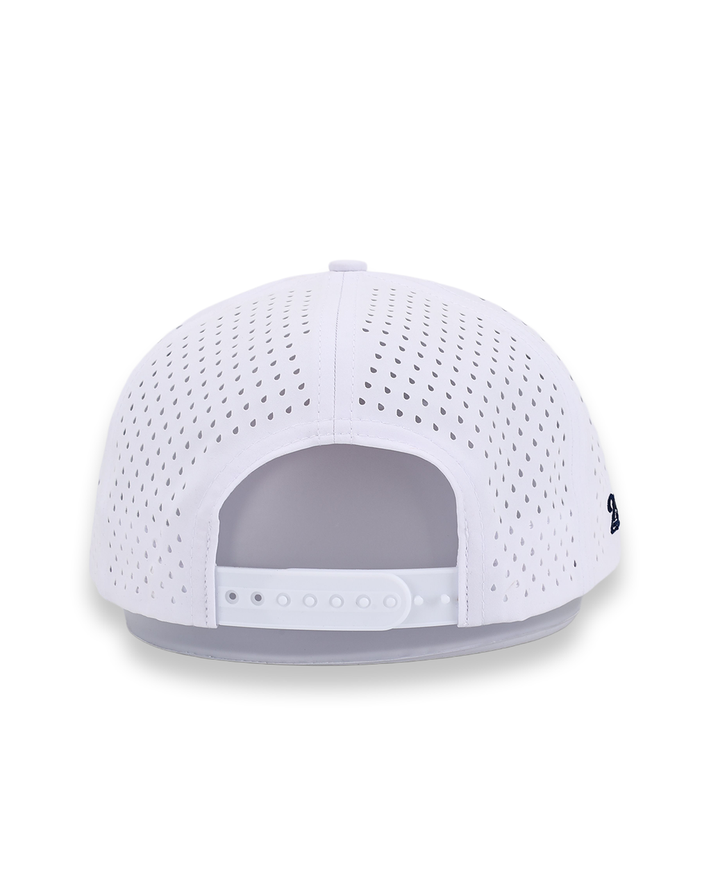 American Flag Rope Flat Bill Hat | White Golf Snapback