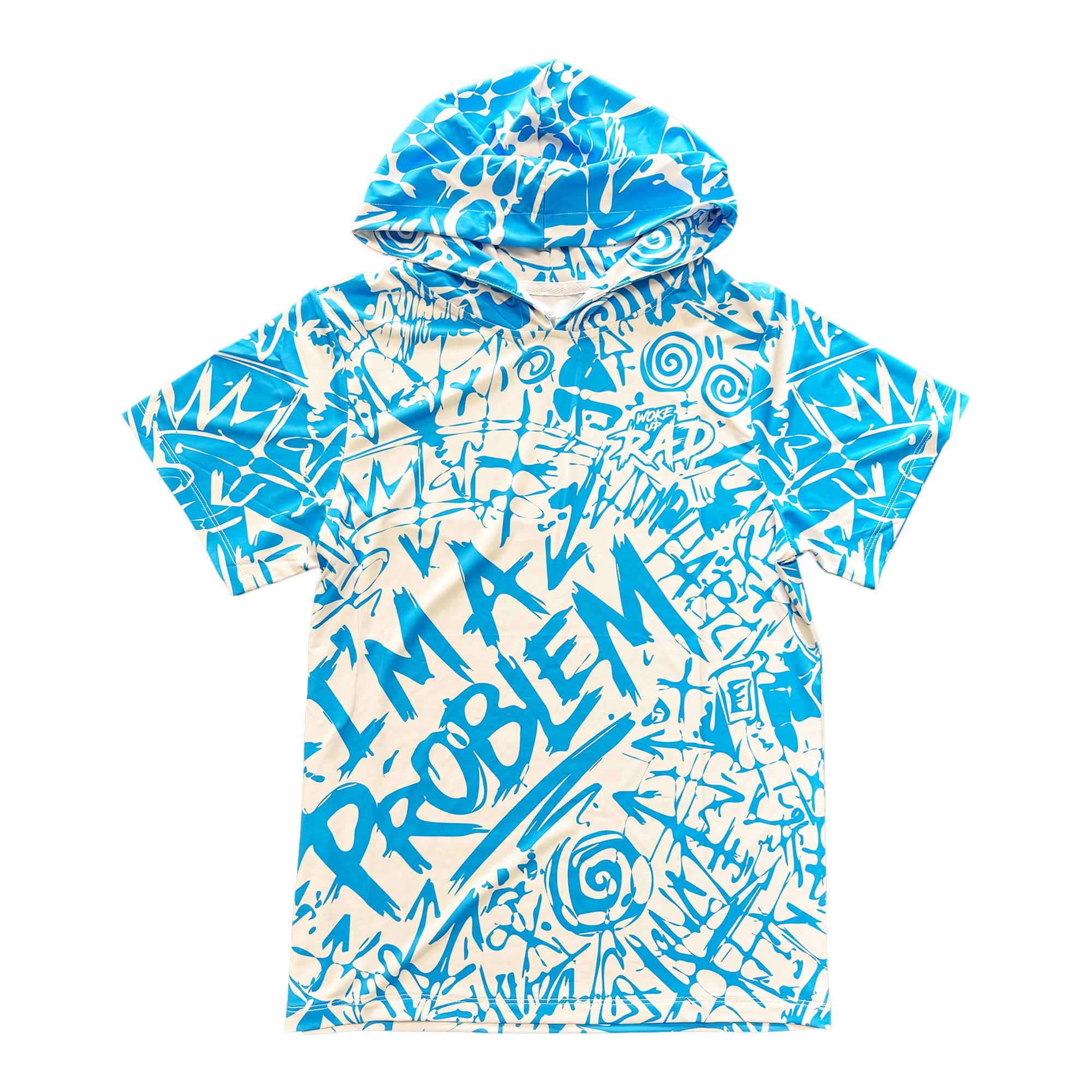 Woke Up RAD - Premium Short Sleeve Hooded Tee (I'm a Problem)