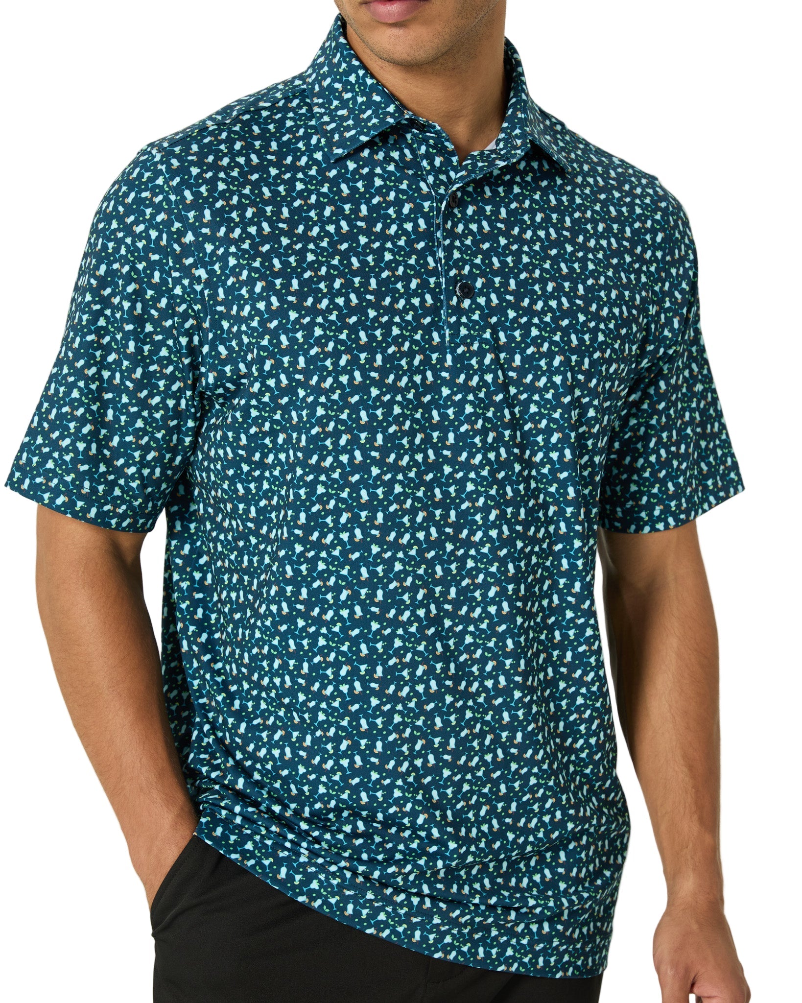 Cocktail Hour Men's Golf Polo | UPF 50+ Performance Shirt