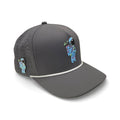 Astronaut Walker Golf Hat | Snapback Cap | Built-in Magnetic Ball Marker Holder + Marker Included | Adjustable Gray