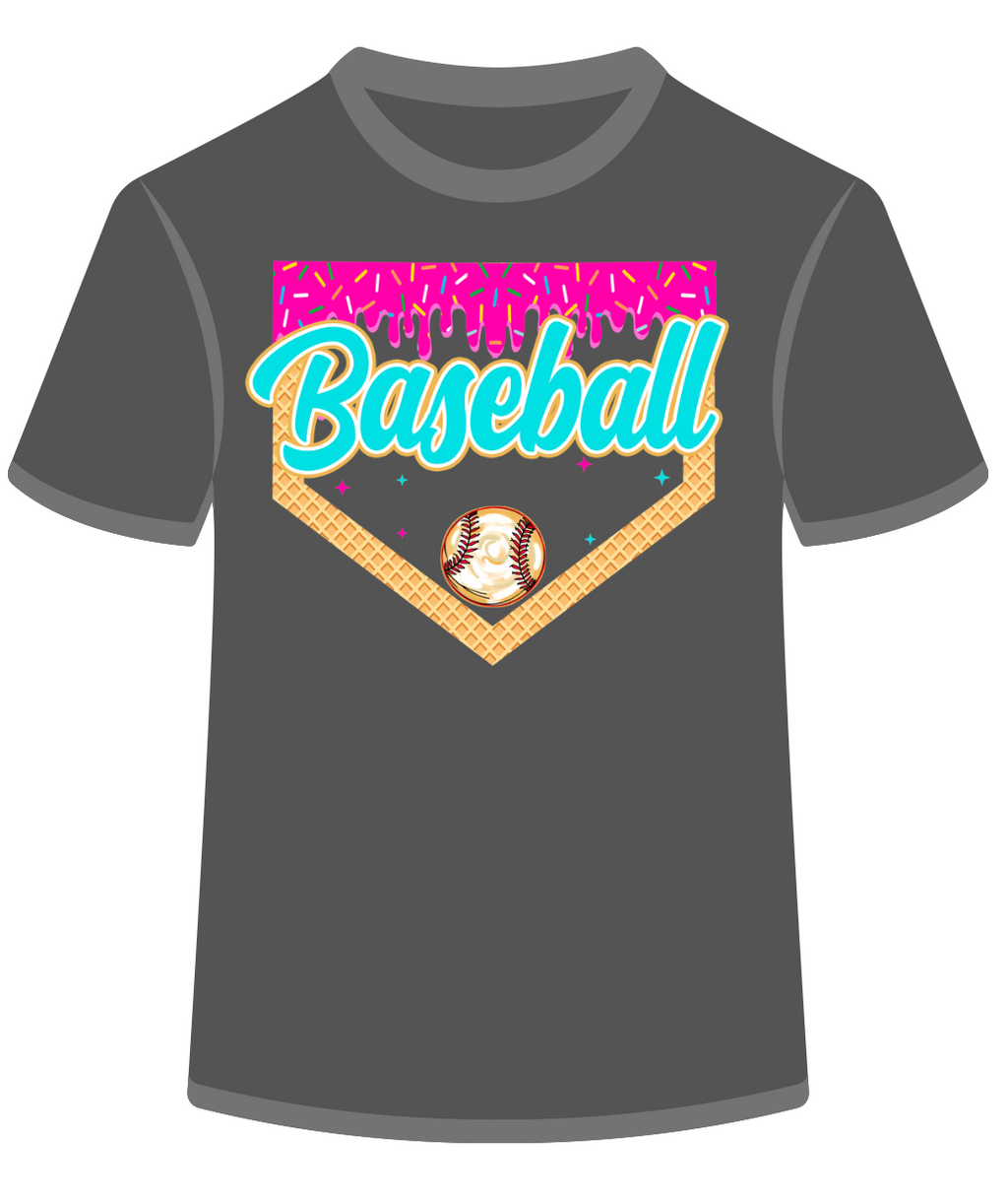 Baseball Drip Custom Tee: Front ONLY