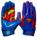 Superman Football Gloves - VPS1 by Phenom Elite