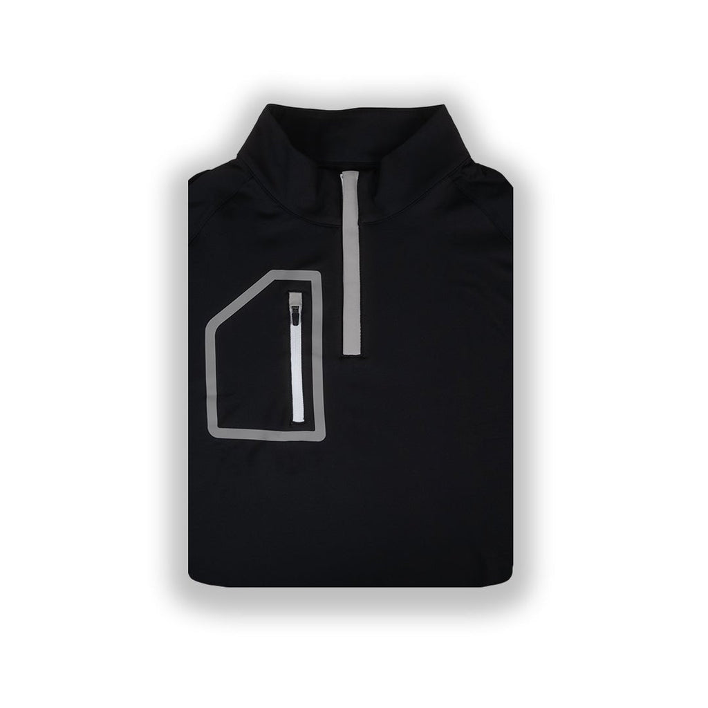 Blacked Out Men's Q-Zip | Performance Golf Pullover