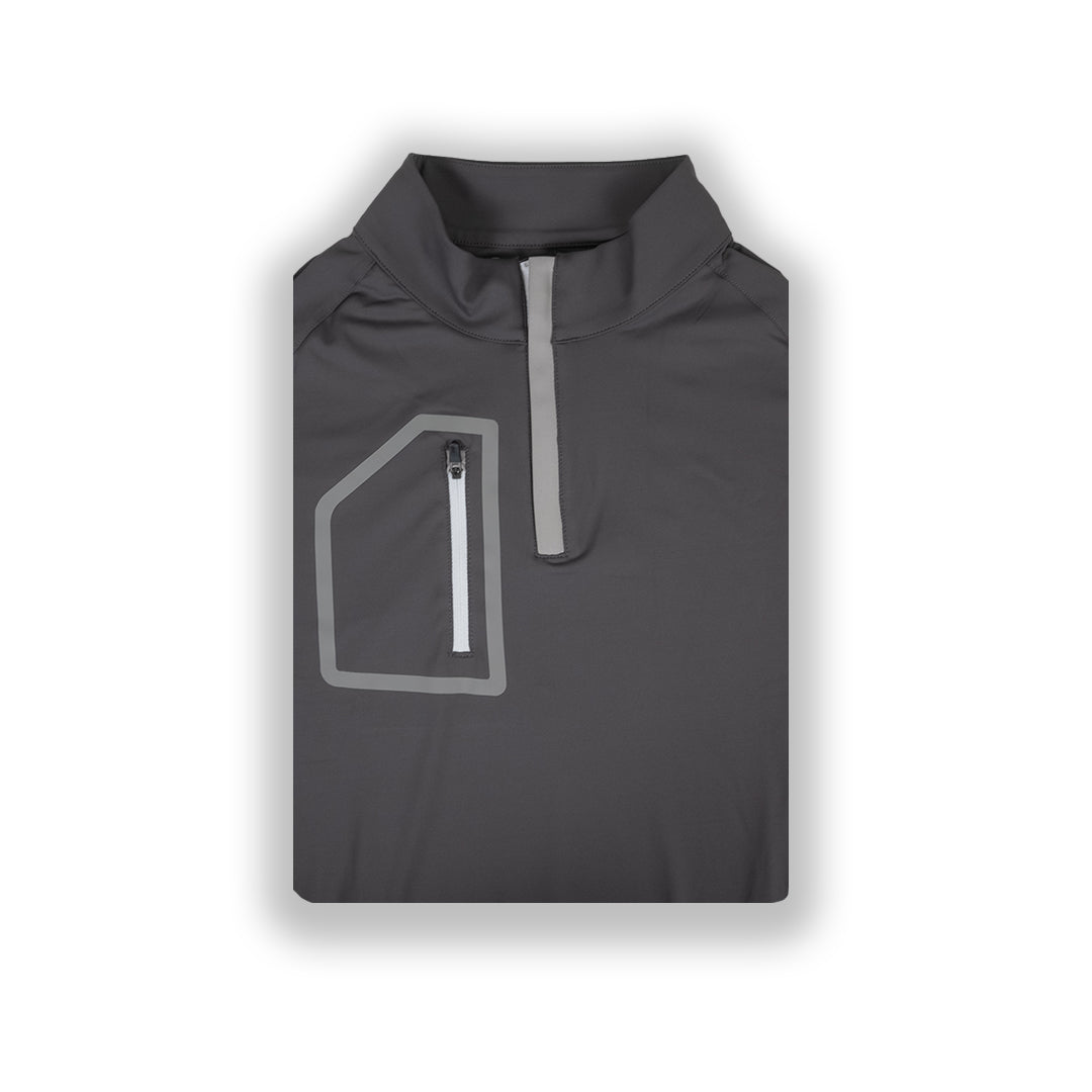 Dark Gray Men's Q-Zip | Performance Golf Pullover