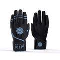 Drip & Rip™ Baller Series Premium Leather Long Cuff Batting Glove – Black Ice