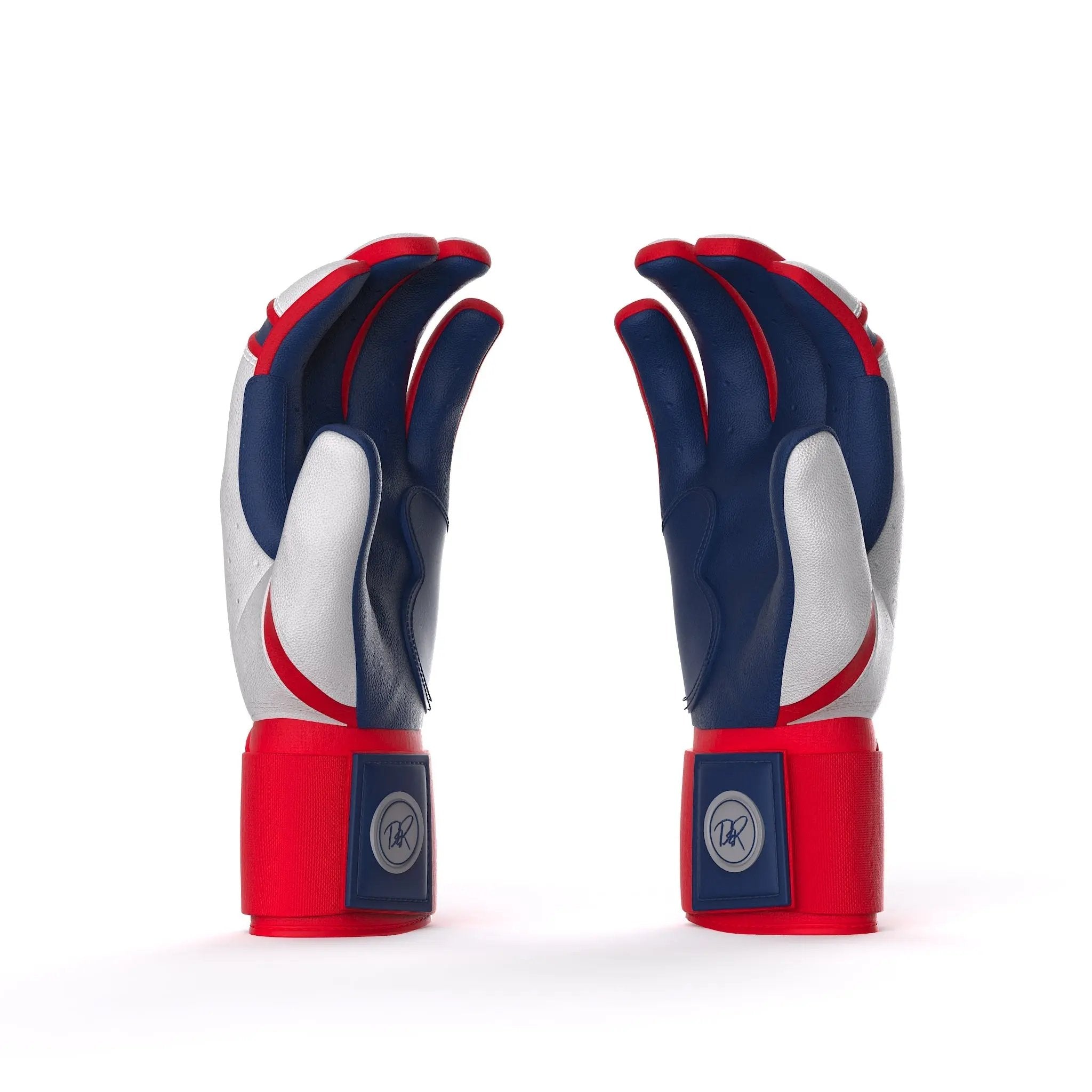 Drip & Rip™ Baller Series Premium Leather Long Cuff Batting Glove – Flags