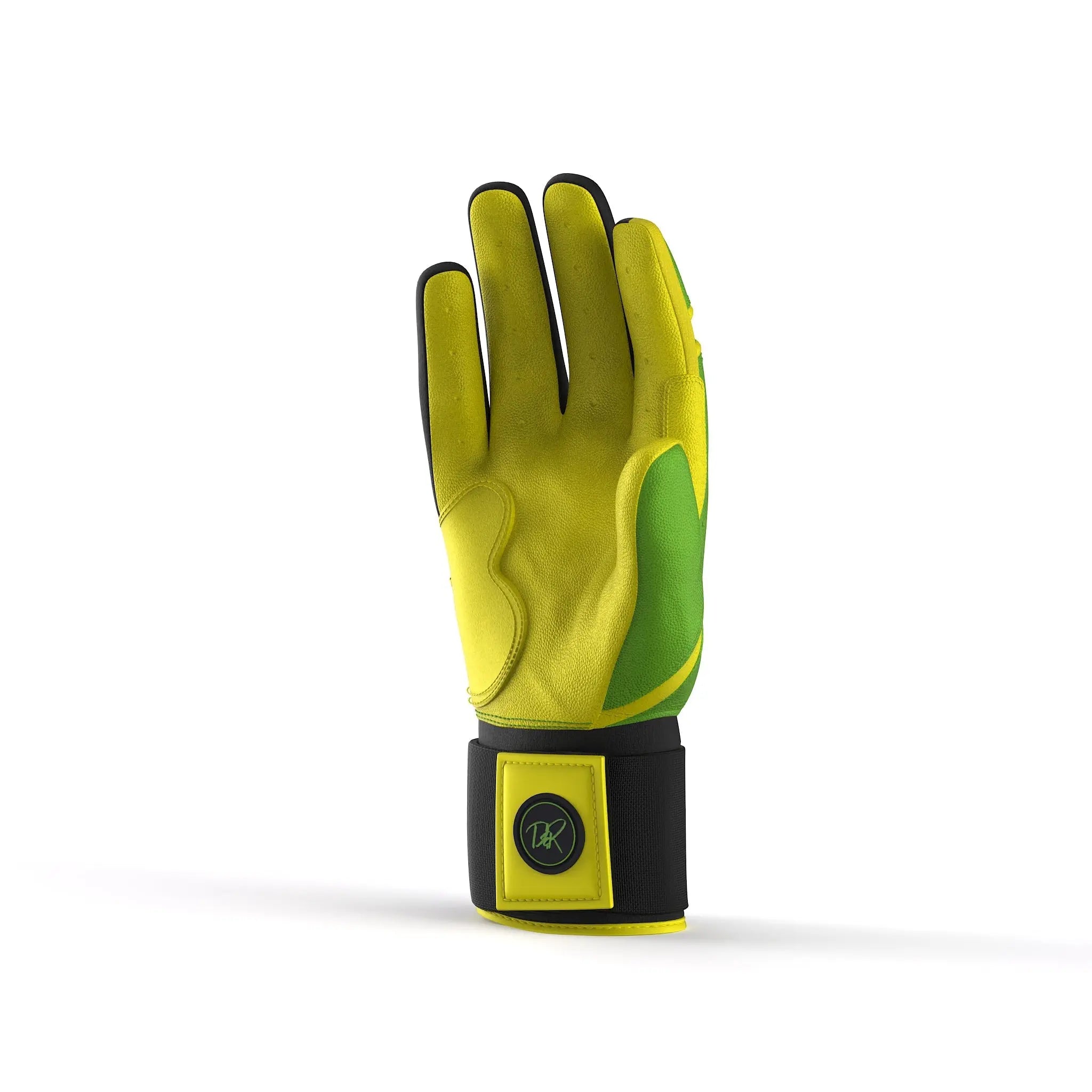 Drip & Rip™ Baller Series Premium Leather Long Cuff Batting Glove – Limelight