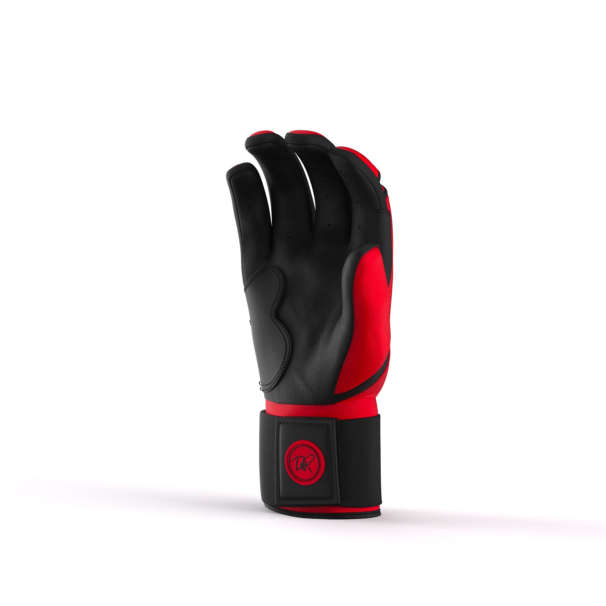 Drip & Rip™ Baller Series Premium Leather Long Cuff Batting Glove – Magma