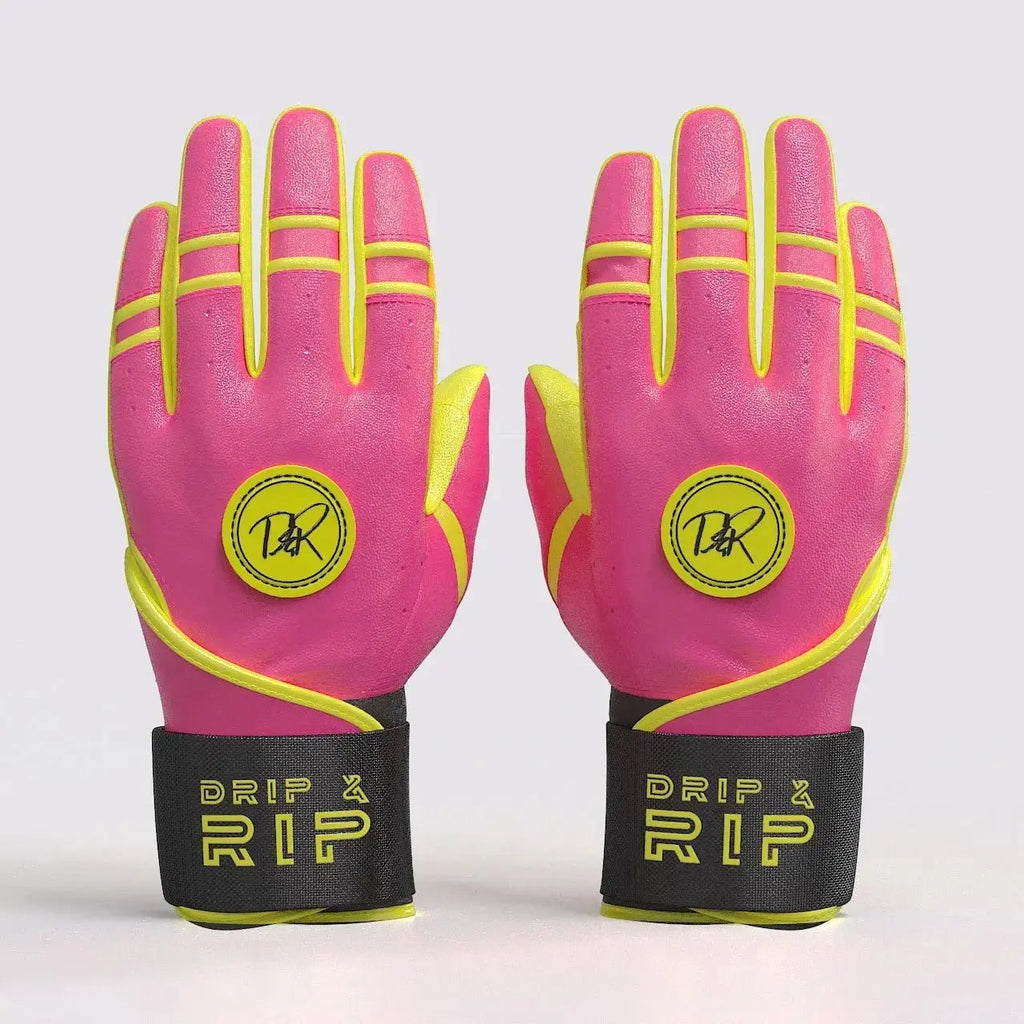 Drip & Rip™ Baller Series Batting Gloves – Pink Lemonade