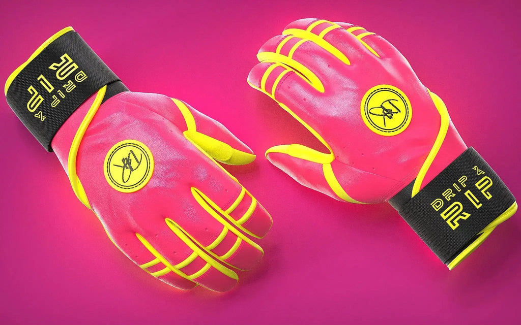 Drip & Rip™ Baller Series Batting Gloves – Pink Lemonade