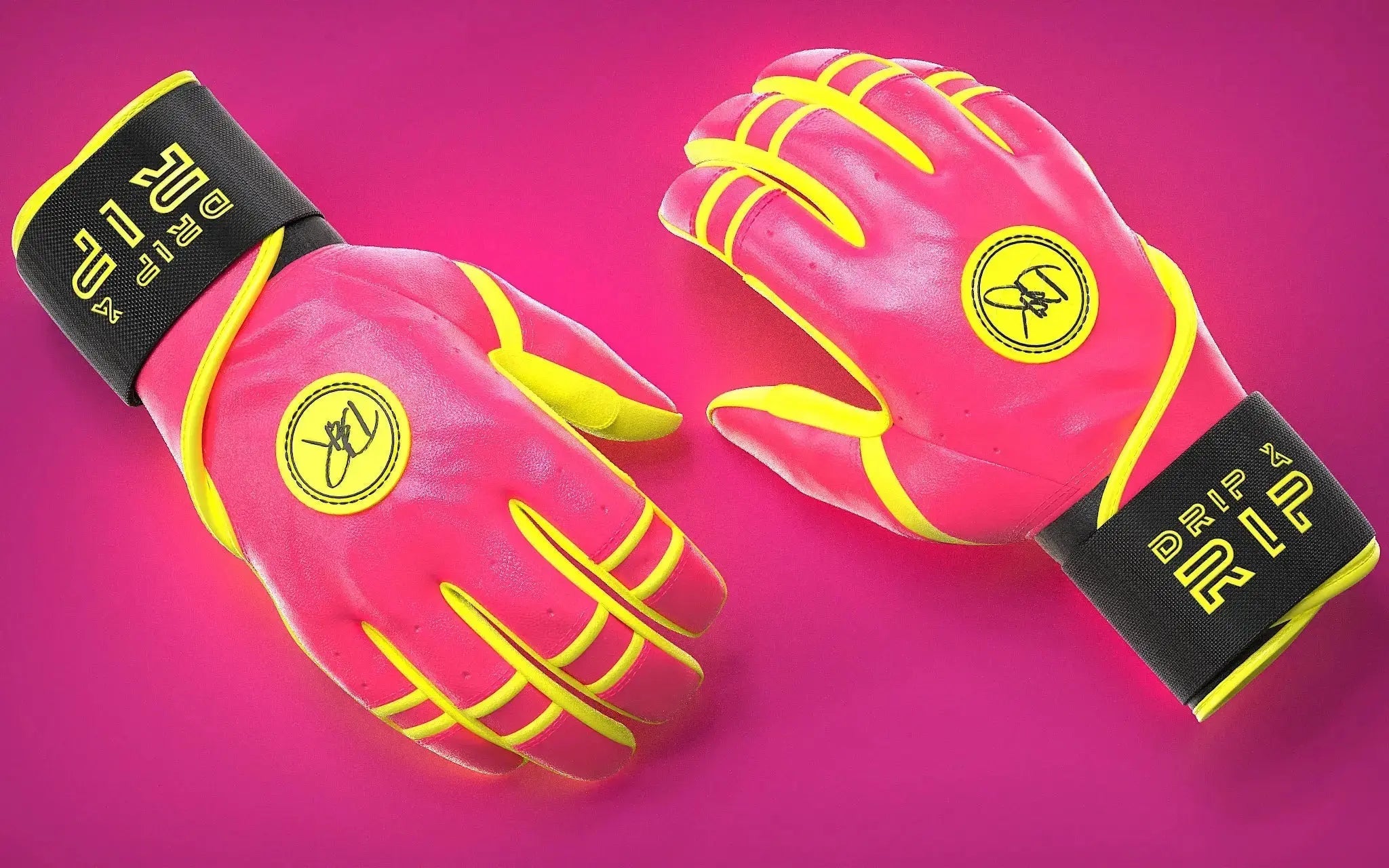 Drip & Rip™ Baller Series Batting Gloves – Pink Lemonade