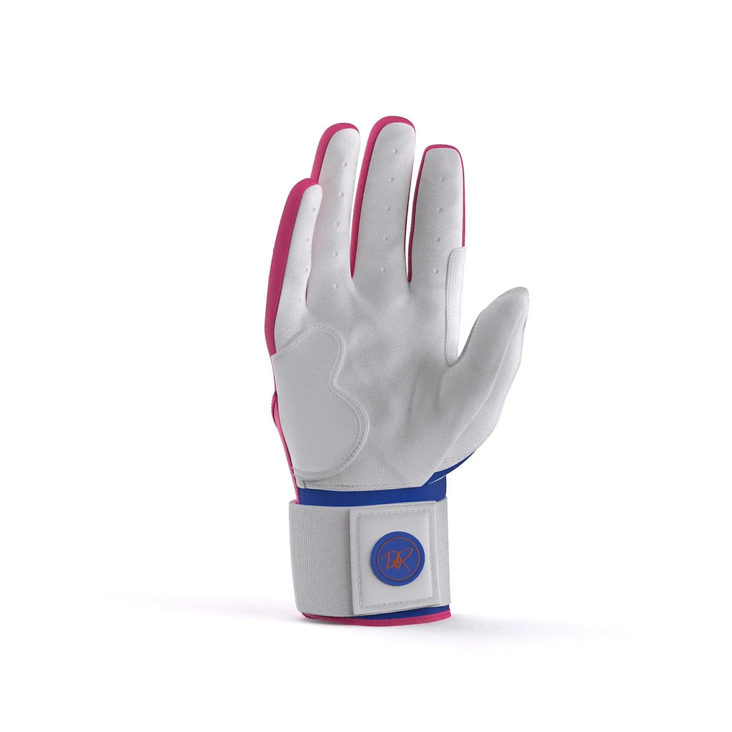 Drip & Rip™ Baller Series Premium Leather Long Cuff Batting Glove – South Beach Smoke