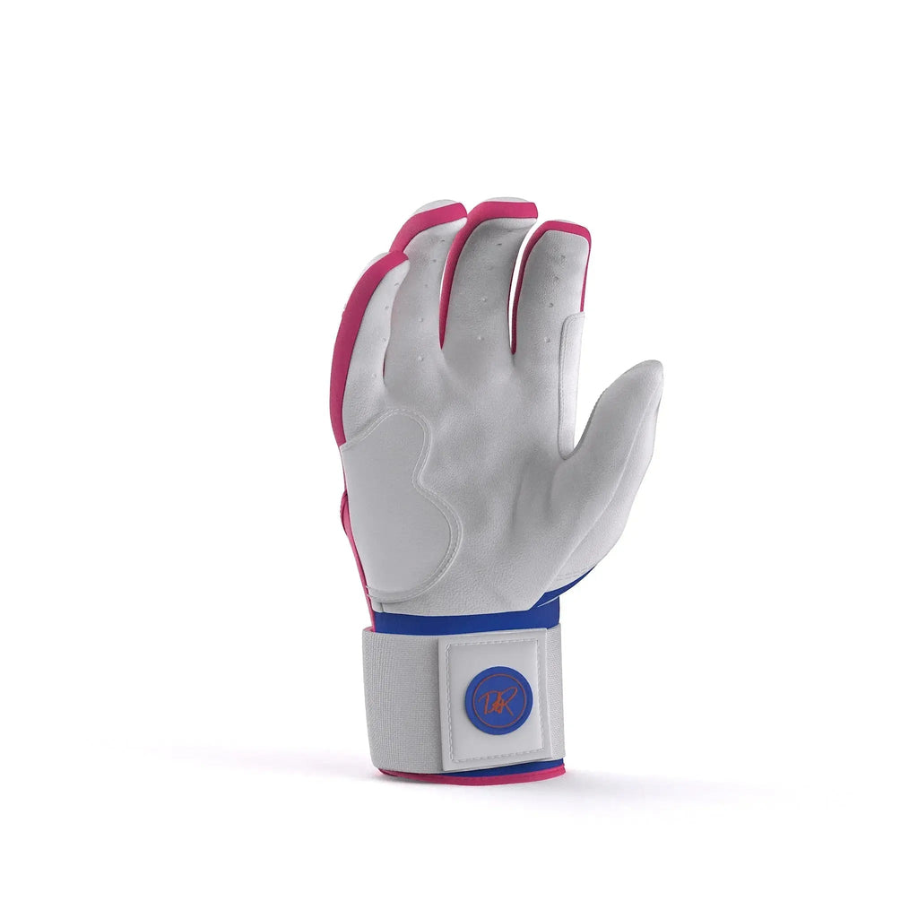 Drip & Rip™ Baller Series Premium Leather Long Cuff Batting Glove – South Beach Smoke