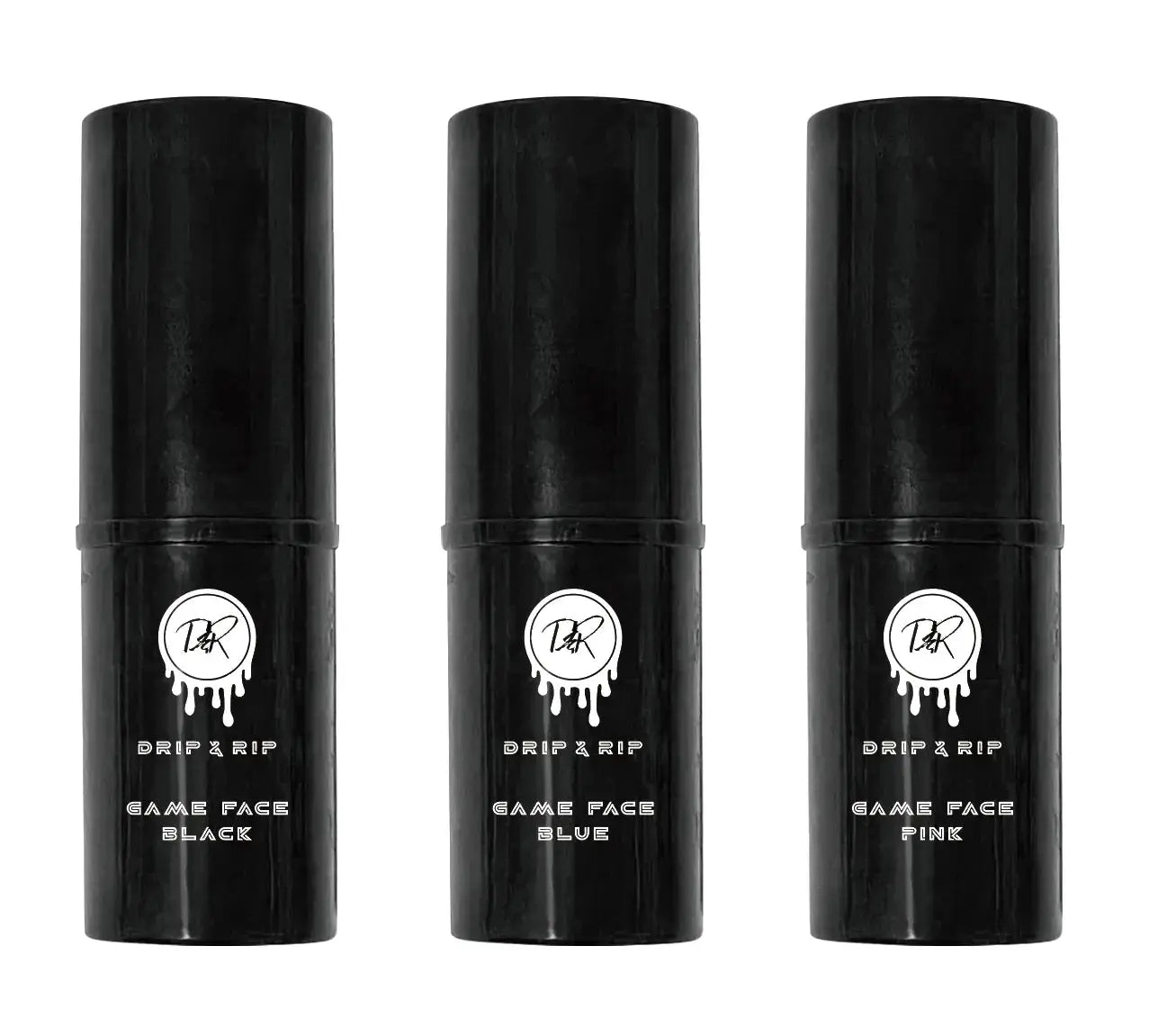 Drip & Rip™ GameFace Eye Black Set – Black, Pink & Blue