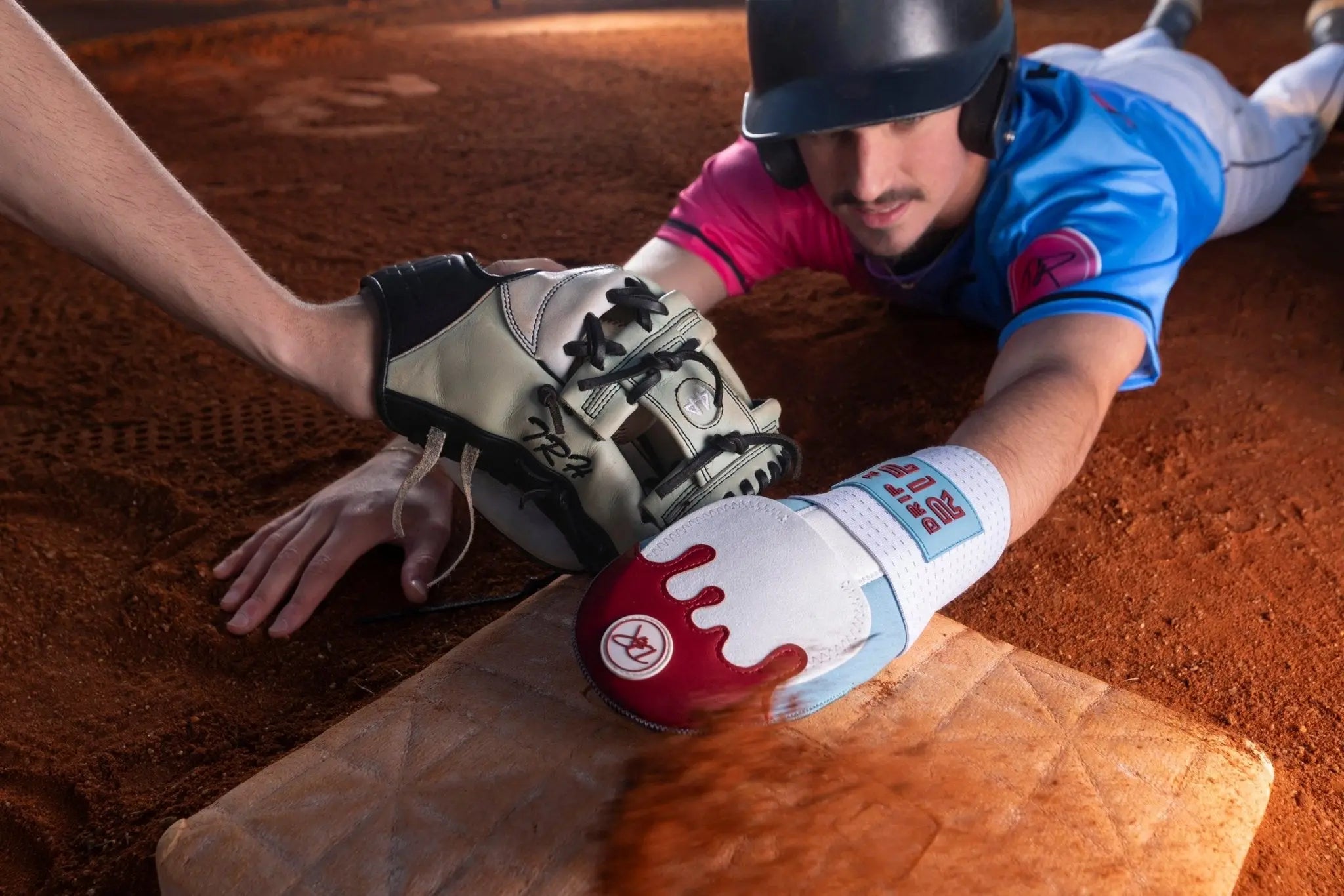 Drip & Rip™ Baseball Sliding Mitt – Cotton Candy (Adult & Youth)