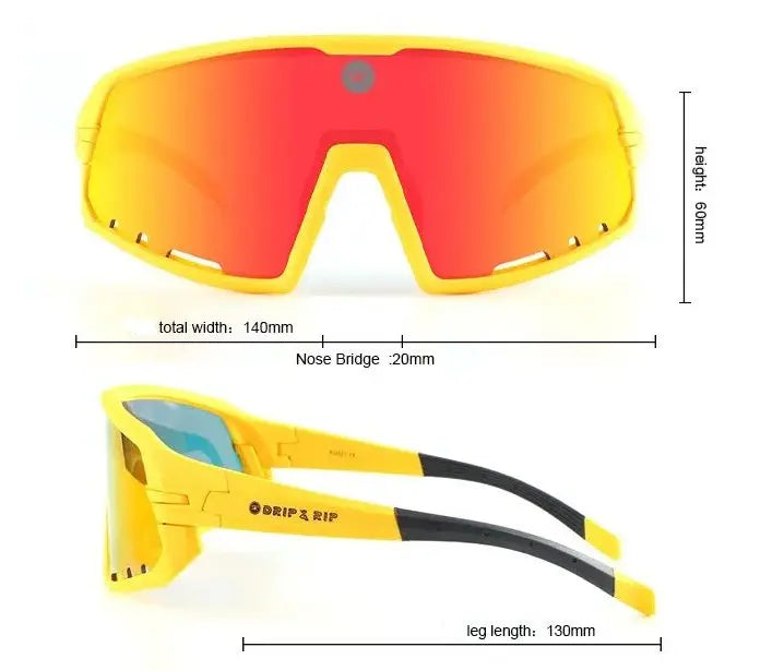 Drip & Rip™ Vibe Series Baseball Sunglasses – Danger Zone