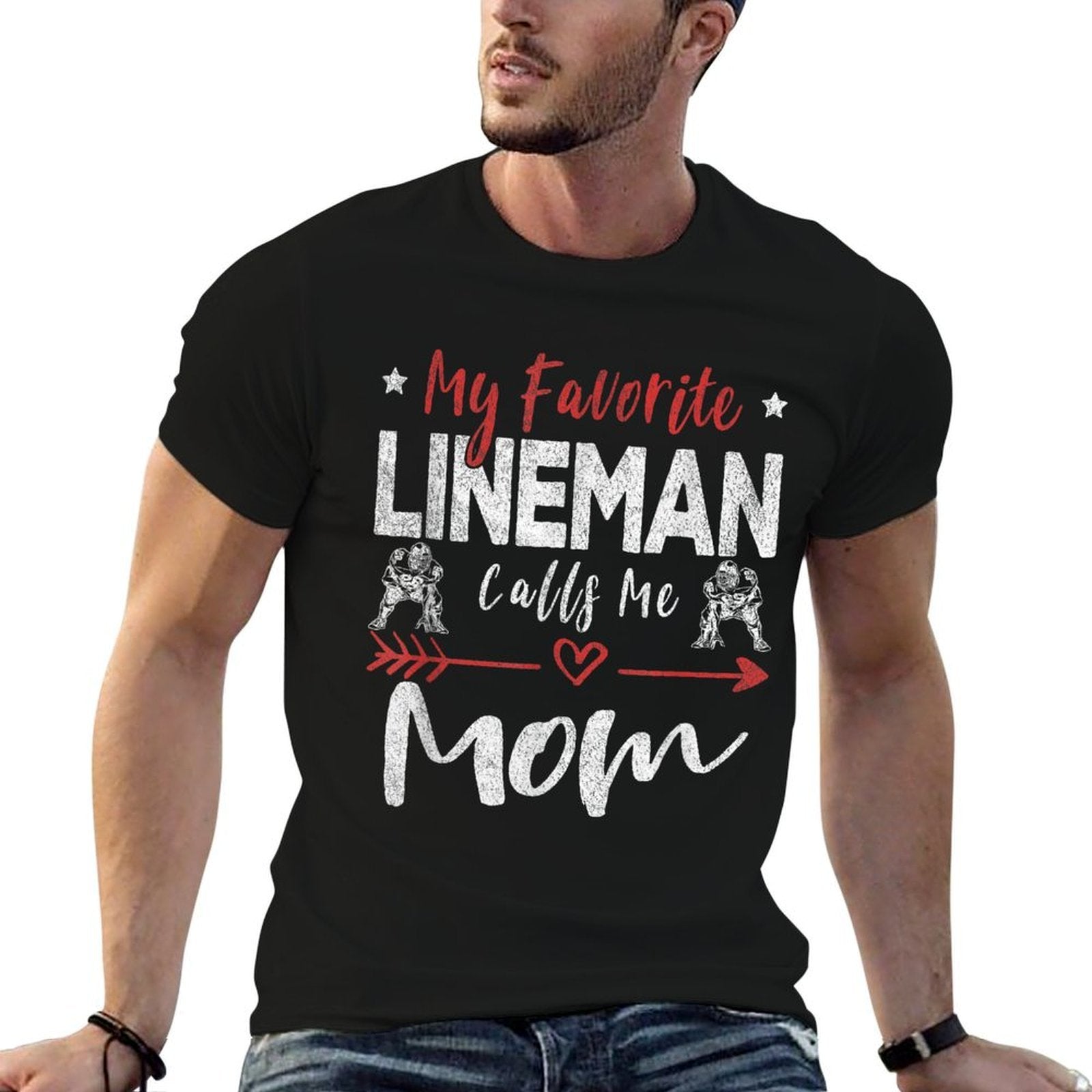 My Favorite Lineman Calls Me Mom Football Player