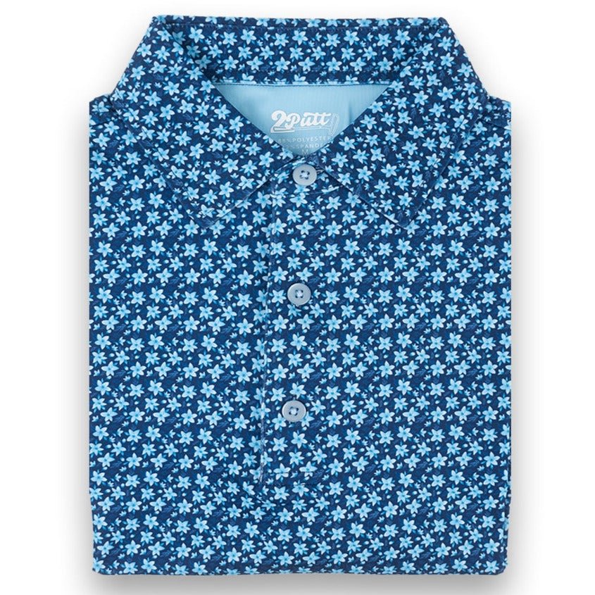 Floral Club Men's Golf Polo | UPF 30+ Performance Shirt