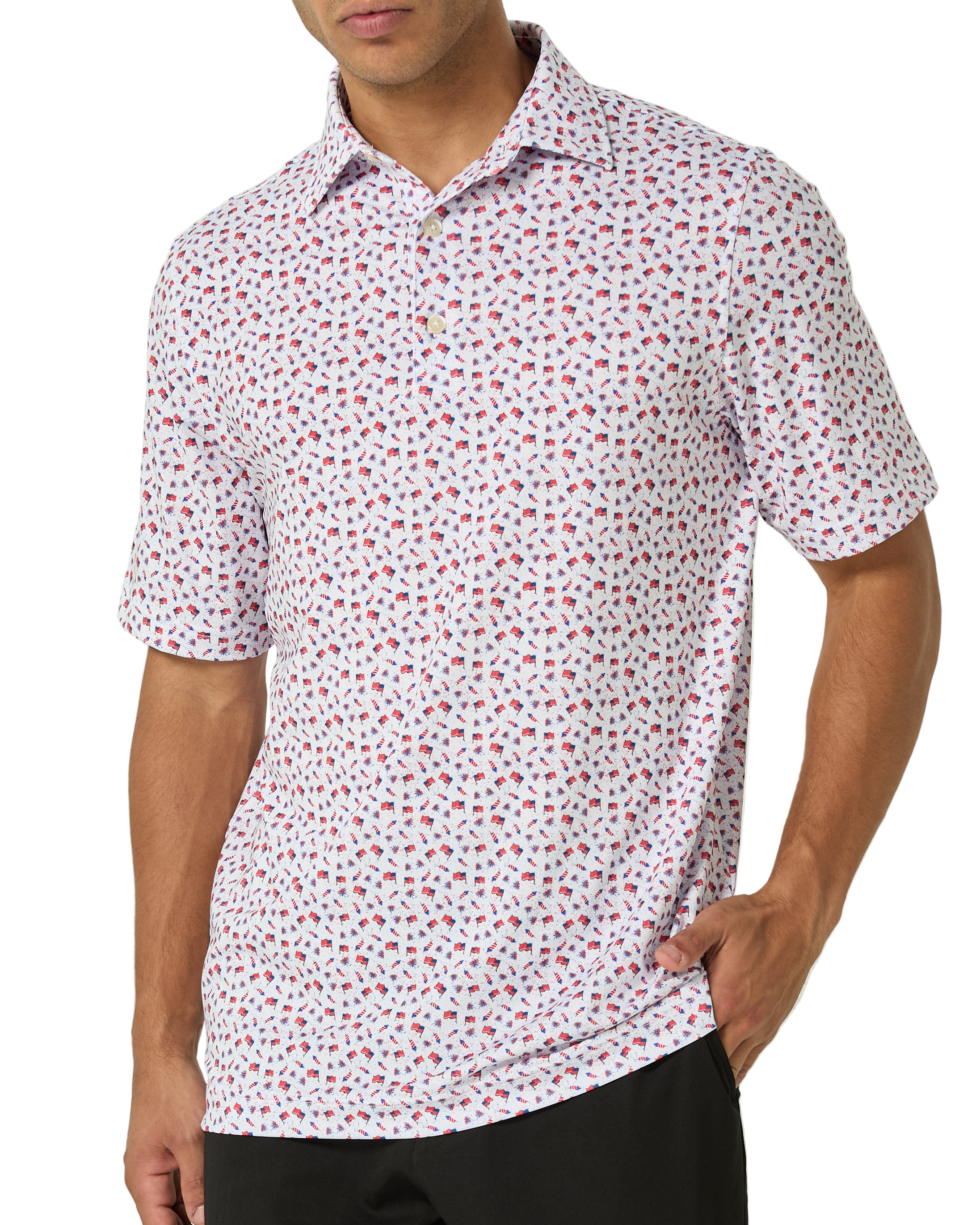 Golf Of America Men's Golf Polo | UPF 50+ Performance Shirt