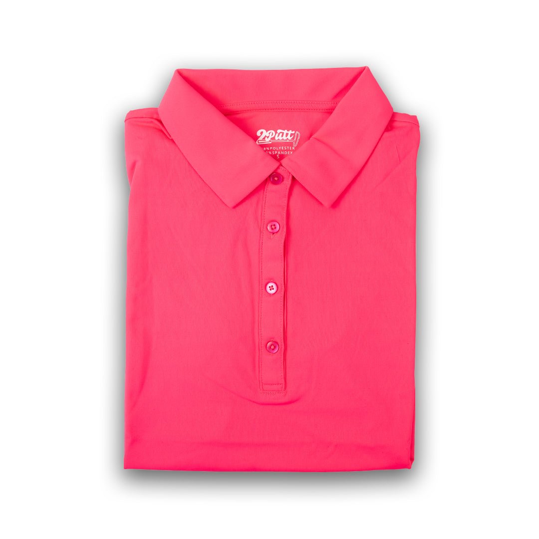 Hot Pink Women's Sleeveless Golf Polo | UPF 50+