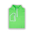 Lime Green Men's Q-Zip | Performance Golf Pullover