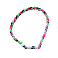 RAD - 18" Braided Rope Necklace (Pink/Green/Black)