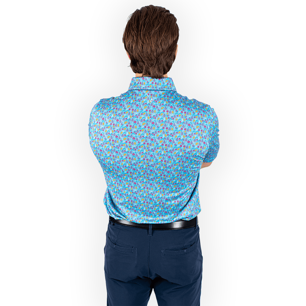 Time to Par/Tee Men's Golf Polo | UPF 50+ Performance Shirt
