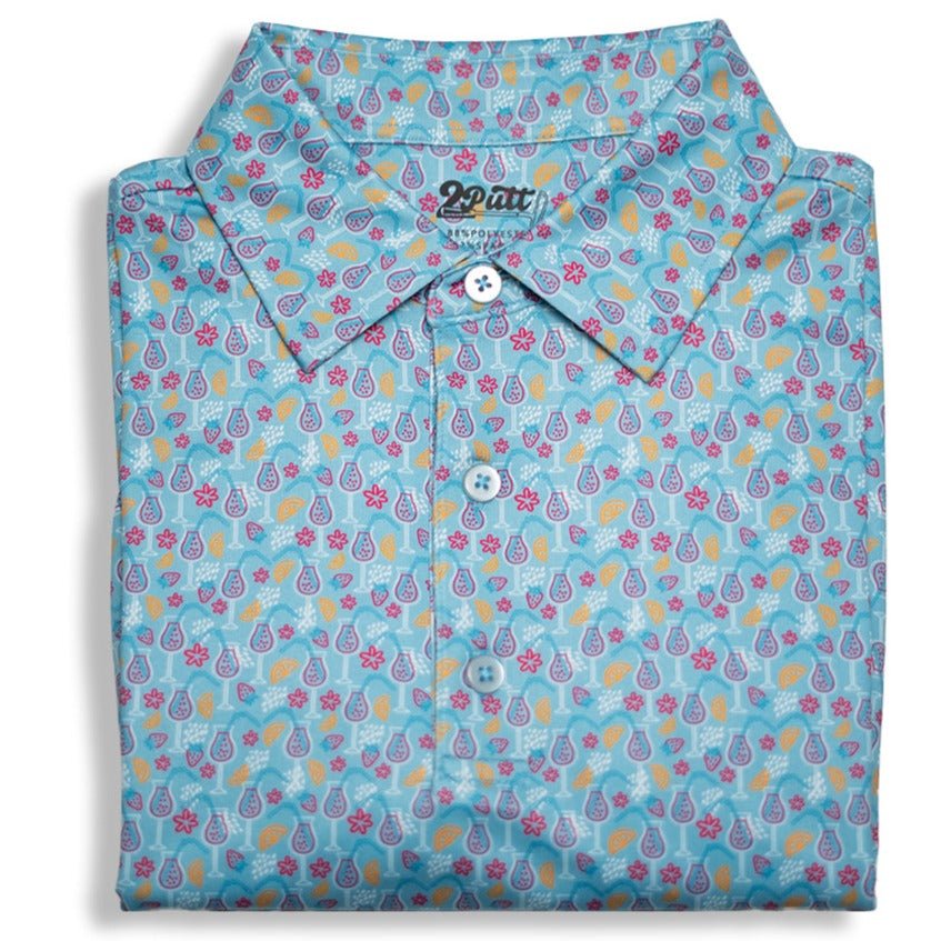 Time to Par/Tee Men's Golf Polo | UPF 50+ Performance Shirt