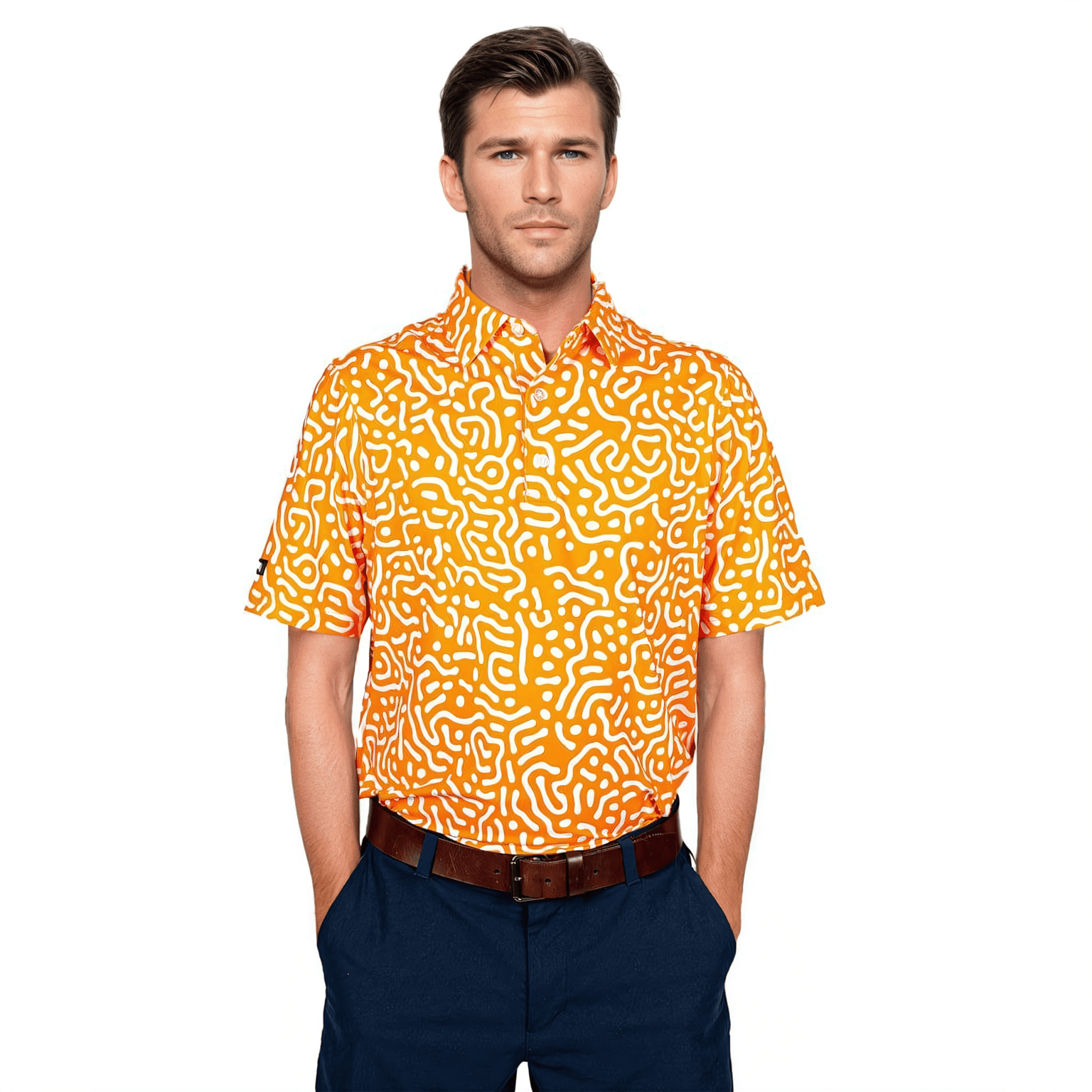 Wrong Fairway Men's Golf Polo | UPF 50+ Performance Shirt