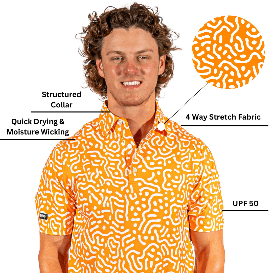 Wrong Fairway Men's Golf Polo | UPF 50+ Performance Shirt