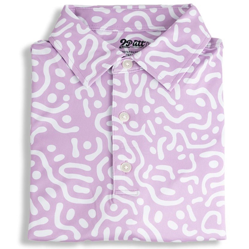 Wrong Fairway Men's Golf Polo | Lavender | UPF 50+