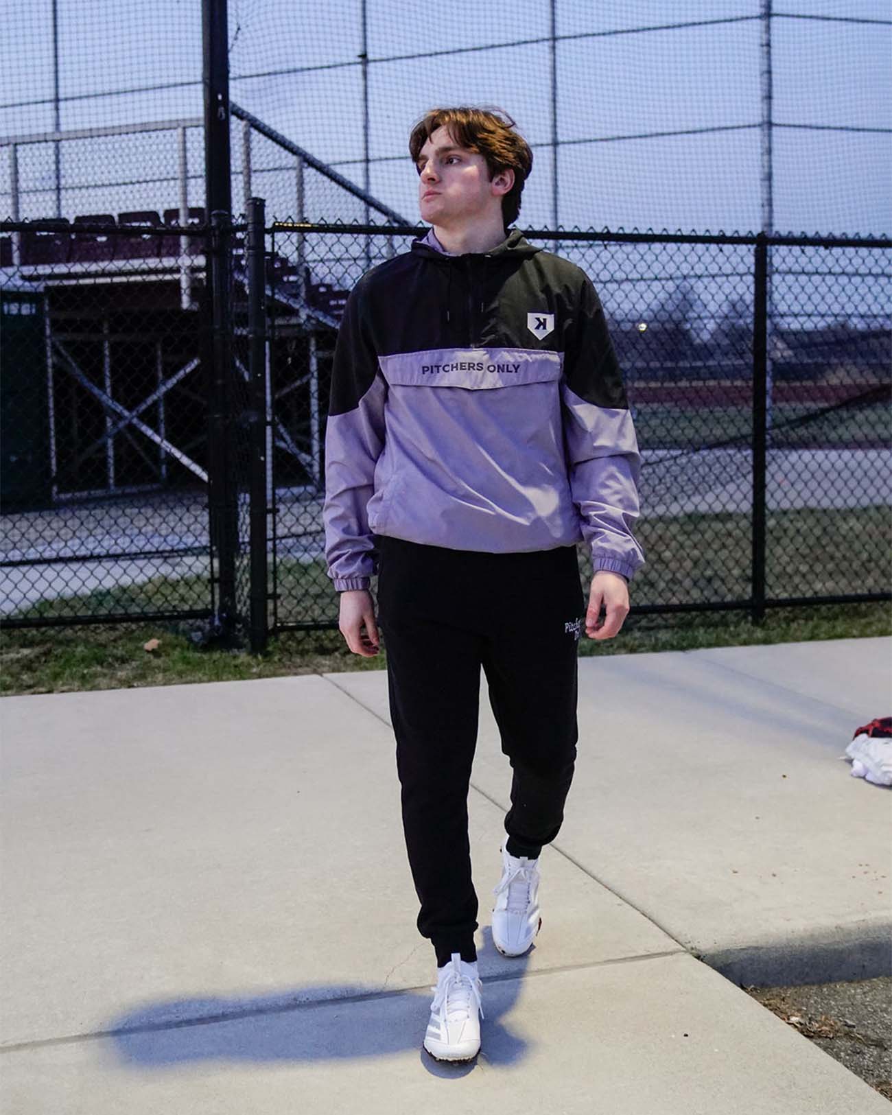 Youth Black/Charcoal Windbreaker